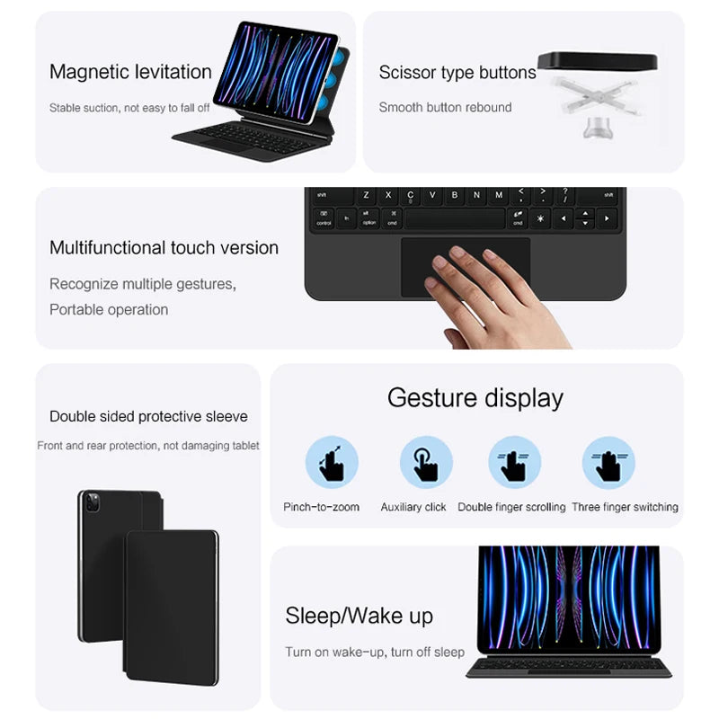 Clavier Magnétique pour Ipad           ⭐️4,9